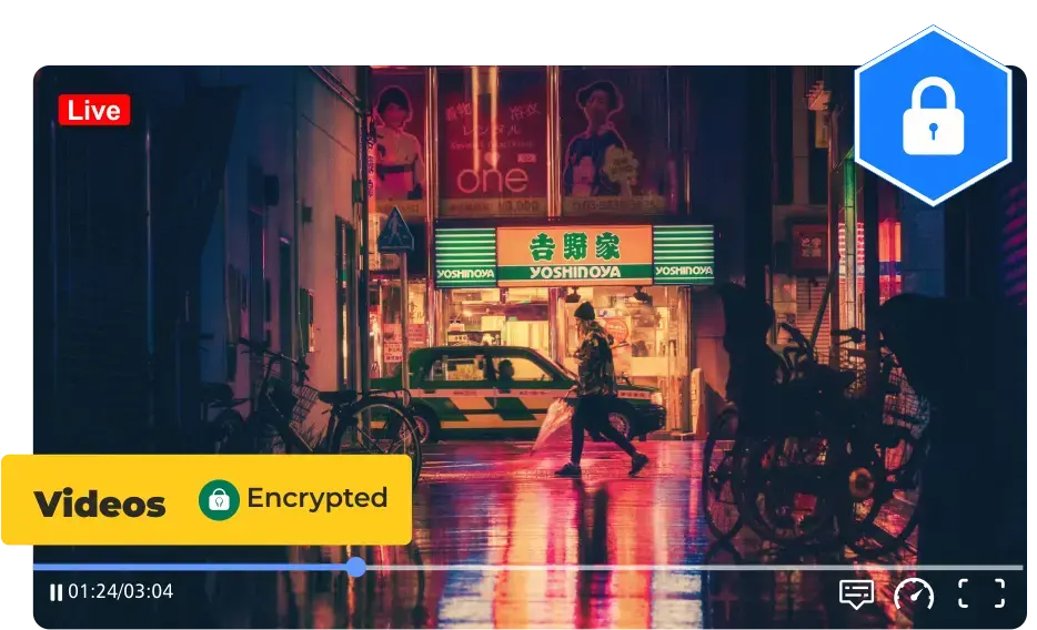 Encrypted-Live-Streaming